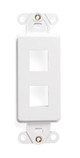 INSERT 2-PORT DECORA WH - 41642-W INSERT 2-PORT DECORA WH - 41642-W